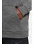 Dri Fit Therma Hoodie Fermuarlı Kapüşonlu Unısex Termal Sweatshirt Gri 5