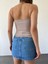 Pamuklu Kumaş Lastik Askılı Crop Bluz 2