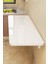 60X90 cm 4 Köşesi Oval Parlak Beyaz Duvara Monte Kırma Katlanır Mutfak Masası 2