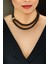 Siyah choker kolye Kadın siyah oniks choker kolye Kombin kolye Kadın tasma kolye 1