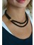 Siyah choker kolye Kadın siyah oniks choker kolye Kombin kolye Kadın tasma kolye 4