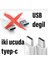 Kısa 25 cm 20W Hızlı Type C Şarj Kablosu Çift Taraflı Type-C To Type-C Pd Şarj Data Kablo 2