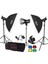 SK400 3'lü Paraflaş Set + Seyyar Fon Perde 3x3 Metre 3
