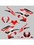 Bajaj Pulsar RS200 Ferrari Design Sticker Set 1