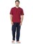 Erkek 5370 3'lü Bordo Pijama Takımı 1