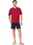 Erkek 5370 3'lü Bordo Pijama Takımı 4