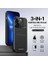 Premium Deri 3in1 Magsafe Apple iPhone 13 Pro Max Kılıf Kartlık Telefon Standı Cüzdanlı Kılıf 1