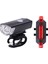 Açık Gri Tarzı T6 LED Bisiklet Işık Ön Arka LED Arka Lambası Far Seti USB Şarj Edilebilir Mtb Bisiklet Işıkları Arka Lamba Gece Bisiklet El Feneri (Yurt Dışından) 1
