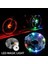 USB Stili 7 LED Şarj Edilebilir Bisiklet Tekerlek Göbeği Işıkları Su Geçirmez USB Bisiklet Konuşmacı Işıkları Bisiklet Güvenliği Uyarı Dekorasyon Aksesuarları (Yurt Dışından) 2