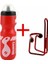 Kırmızı Stil 750ML Bisiklet Su Şişesi Raf Tutucu Set Doğa Sporları Dağ Bisikleti Su Bardağı Tutucu Ultralight Mtb Bisiklet Aksesuarları (Yurt Dışından) 1