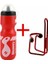Kırmızı Stil 750ML Bisiklet Su Şişesi Raf Tutucu Set Doğa Sporları Dağ Bisikleti Su Bardağı Tutucu Ultralight Mtb Bisiklet Aksesuarları (Yurt Dışından) 2