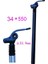 34X550 Siyah Stil Süspansiyon Sönümleme Koltuk Tüpü E-Bisiklet Seatpost Katlanır Bisiklet Alüminyum Alaşımlı Eyer Direği (Yurt Dışından) 1