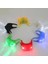 Yeşil Stil Bisiklet Işığı Su Geçirmez Çift LED Kurbağa Kuyruk Işığı AG10 Pil Silikon Işığı LED Bisiklet Kurbağa Işığı Uyarı Işığı #b (Yurt Dışından) 4