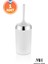 Beyaz Yumuşak Silikon Tuvalet Fırçası Krom Kaplama Akıllı Kapak Soft Toilet Brush 1