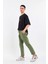 Siyah Fare Tasarım Unisex Yeşil Harem Pantolon Rio X Harem 4