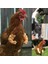Lacivert Tarzı Tavuk Oyuncak Gag Hediye Giyen Yapay Dinozor Silahları Kılıç Sahne Pet Temalı Parti Komik Kuş Dekor Pet Malzemeleri (Yurt Dışından) 3