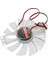 Dc 12V 0.35A.32A Fırçasız Fan 11 Yaprak Plastik Şeffaf Renkli Tavuk Kuluçka Makinesi Aksesuarları Soğutma Fa (Yurt Dışından) 1