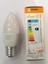 3 Adet Osaka 6W=50W 540 Lümen E27 LED Buji 3000 Kelvin Günışığı 3