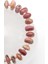 Picture Jasper Doğal Taş Makrome Örme Bileklik Şekilsiz Kesim 2