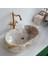 Afyon Sarılı Mermer Bombeli Oval Lavabo 3