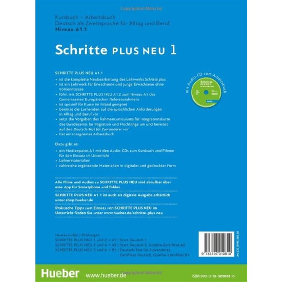 Schritte Plus Neu A1 1 Audiodateien Hueber Schritte Plus 1 Neu A1.1: Kursbuch Kitabı ve Fiyatı