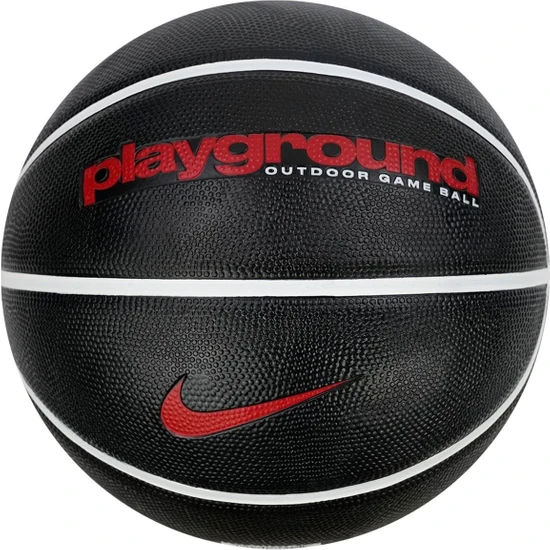 Nike Everyday Playground 8P Graphic Deflated Unisex Basketbol Topu N.100.4498.094.07-BLACK/WHIT