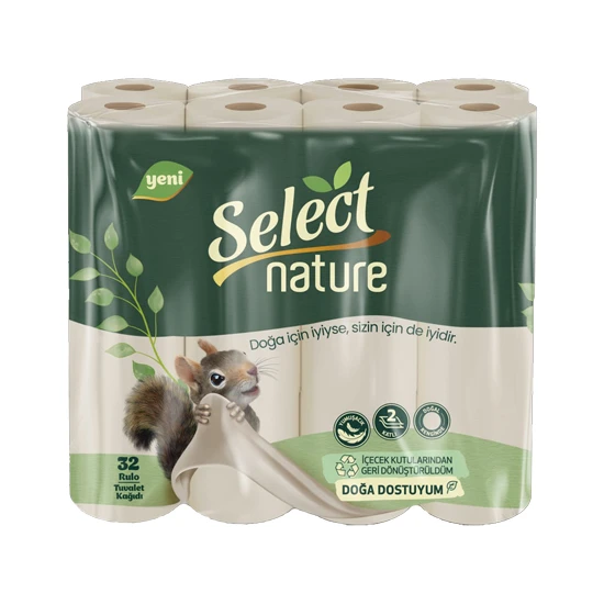 Select Nature Doğal ve Organik Tuvalet Kağıdı 32'li