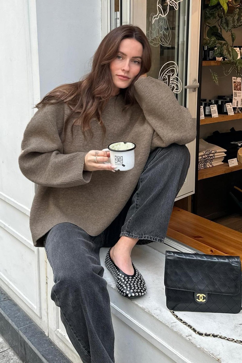 Madmext Kadın Kırmızı Oversize Triko Kazak Fermuarlı Yaka Günlük Stil MG1972