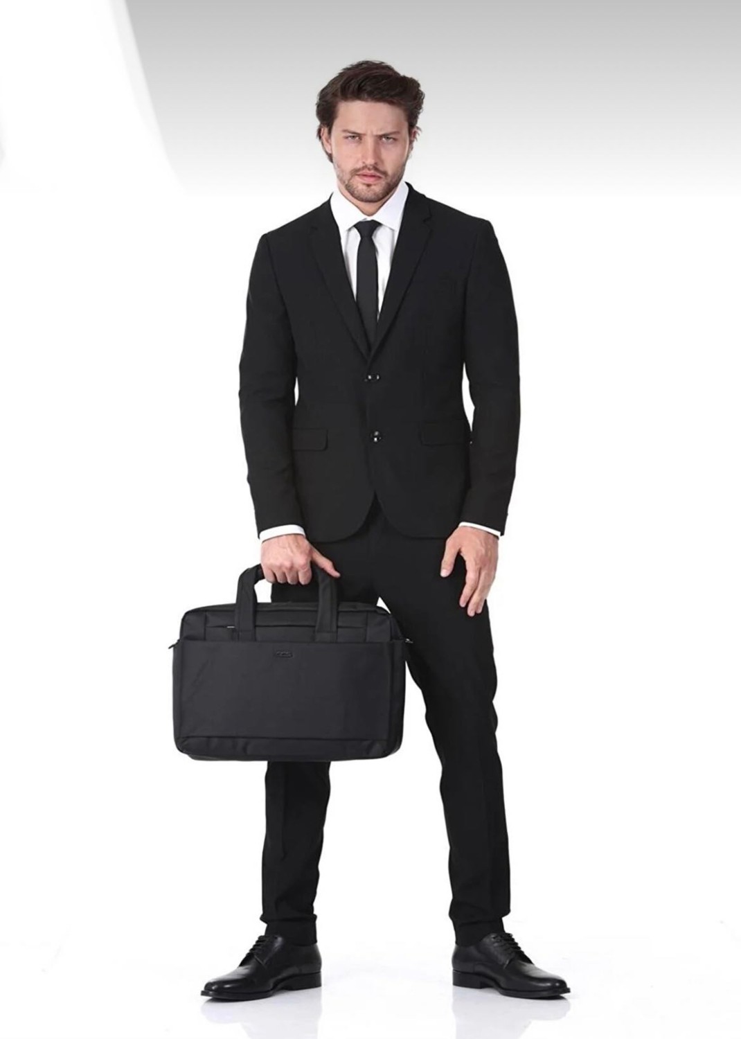 Ççs Siyah Çapraz Uzun Askılı Evrak & Laptop Çantası 71392