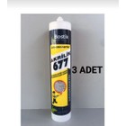 Akrilik Mastik 677-BEYAZ 500 gr - 3 Adet