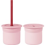 Oioi 180 ml Pembe Bordo Alıştırma Bardağı 6 Ay ve Üzeri için Sızdırmaz Tasarım ile Kolay Temizlenebilir