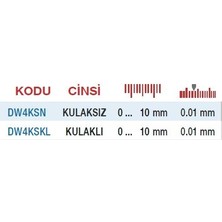 DW Dwmeasuring DW4KSN Komparatör Saati Kulaksız