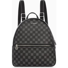 Cengiz Pakel Monogram Shore Kadın Sırt Çantası 7286P-Siyah