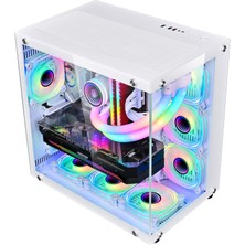 Wjcoolman Robın2 Uzaktan Kumandalı Rgb 7 Fanlı Gaming Akvaryum Beyaz Kasa