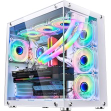 Wjcoolman Robın2 Uzaktan Kumandalı Rgb 7 Fanlı Gaming Akvaryum Beyaz Kasa