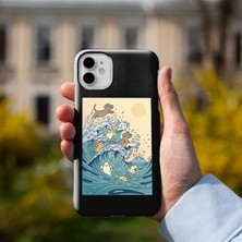 Moon Artica Denizdeki Köpekler Tasarımlı iPhone 12 Pro Max Telefon Kılıfı