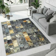 Colorix Carpet Dijital Baskı Dekoratif Kaymaz Taban Yıkanabilir Halı NO:1439