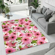 Colorix Carpet Dijital Baskı Dekoratif Kaymaz Taban Yıkanabilir Halı NO:1413