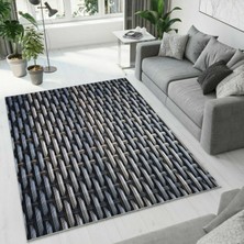 Colorix Carpet Dijital Baskı Dekoratif Kaymaz Taban Yıkanabilir Halı NO:1355