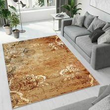 Colorix Carpet Dijital Baskı Dekoratif Kaymaz Taban Yıkanabilir Halı