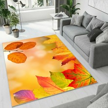 Colorix Carpet Dijital Baskı Dekoratif Kaymaz Taban Yıkanabilir Halı