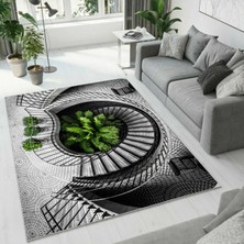 Colorix Carpet Dijital Baskı Dekoratif Kaymaz Taban Yıkanabilir Halı