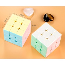 LRS Store Speed Cupe Rubik Küp Zeka Küpü 3x3 Pastel Renkler Hız Küpü,fidget Oyuncak Seyahat Zeka Oyunu