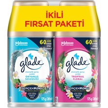 Glade Oda Kokusu Otomatik Sprey 2'li Yedek Okyanus Sessizliği ve Tropikal Floral 269mlx2