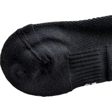 Fitinsane Premium Performance Quarter Unisex Siyah Spor Çorap