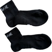 Fitinsane Premium Performance Quarter Unisex Siyah Spor Çorap