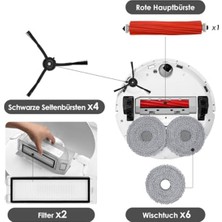 Remedy Roborock Q Revo Robot Süpürge Aksesuar Seti, Toz Torbaları, Ana Rulo Fırça, Yan Fırçalar, Filtreler, Paspas Mendilleri (Yurt Dışından)