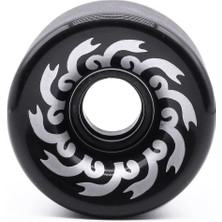 Internet Adet Kaykay Tekerlekleri 70MM 82A PU,70X51MM, Longboard ve Cruiser Için Profesyonel Buzlu Tekerlekler, Siyah (Yurt Dışından)