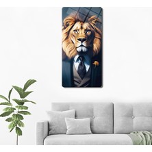 Decorita Cam Tablo | Modern Art Serisi | Lion Boss | 40CM x 80CM