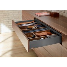 Blum Legrabox Pure M Alçak Yanak 30 Cm. Frenli Blumotion Orion Gri Antrasit